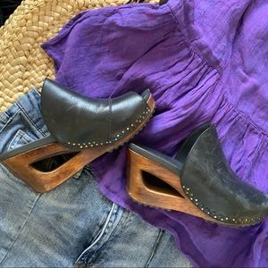 Dansko Clogs with Heel Cut-out  size 38 GUC